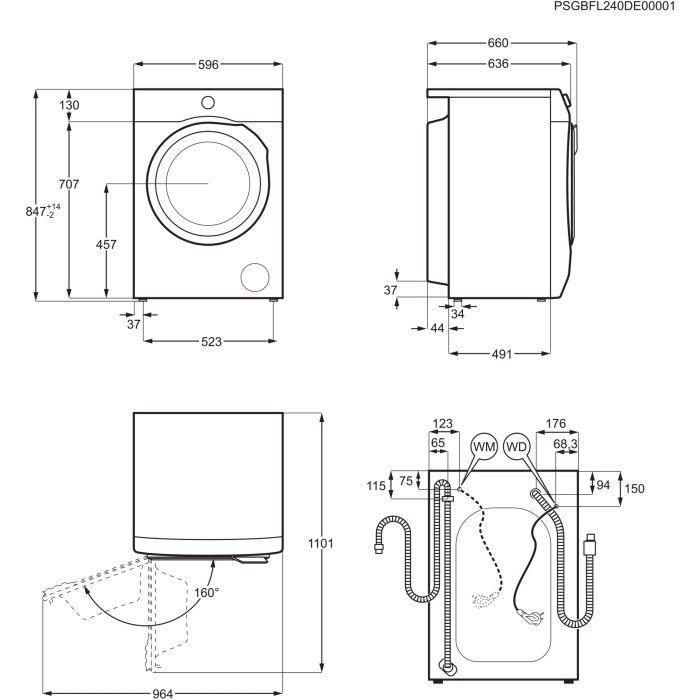 AEG Lavamat LR6F65499 Waschmaschine 9kg – Bild 7