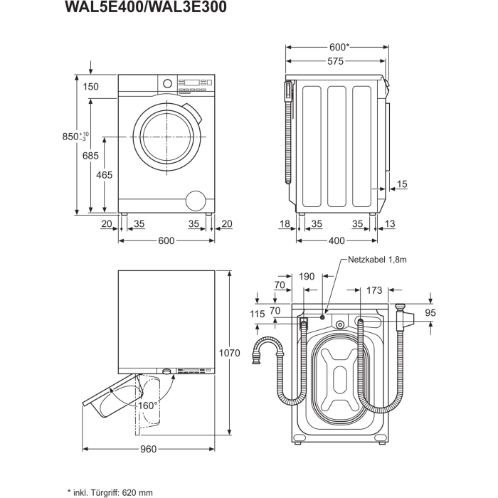 AEG Lavamat LR7E60489 8kg Waschmaschine – Bild 12