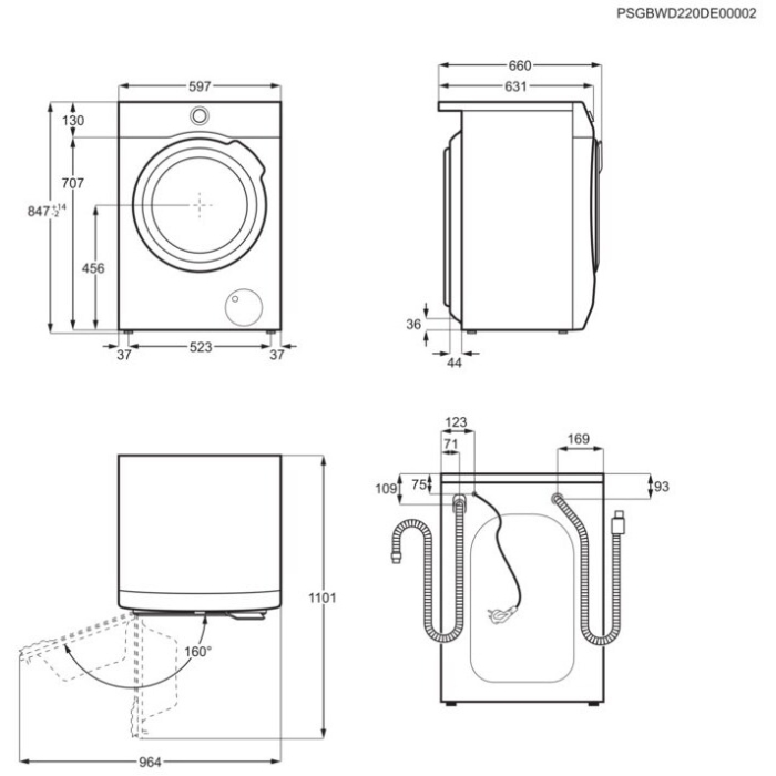 AEG LWR7F60605 Waschtrockner 10/6kg – Bild 12