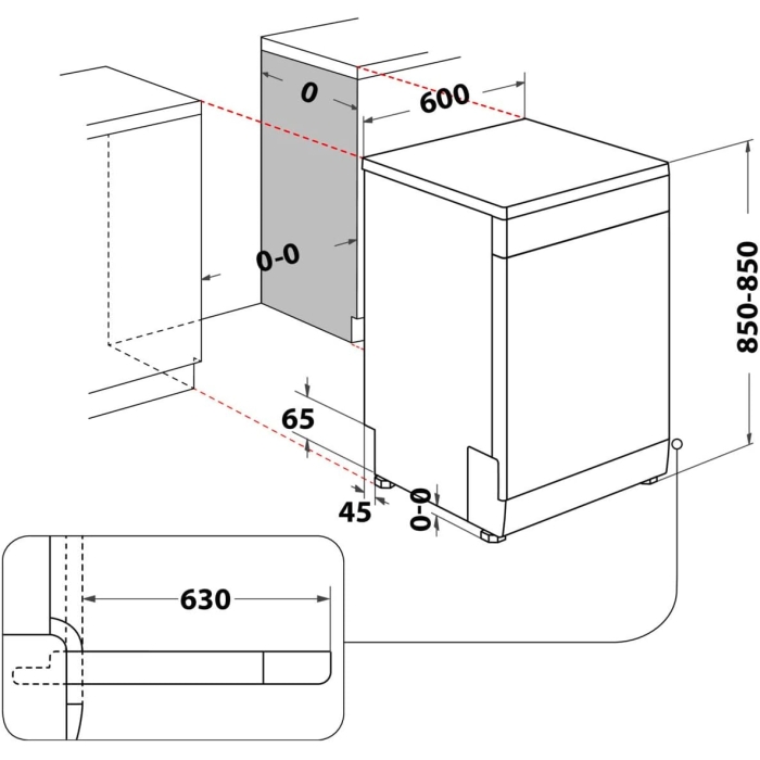 Bauknecht B7F HS41 X Stand-Geschirrspüler – Bild 18