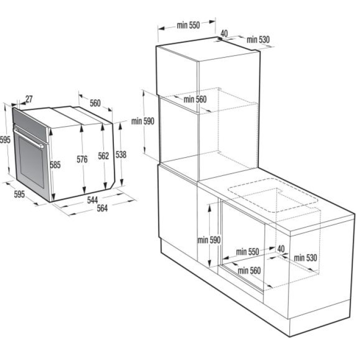 Gorenje BOP 6737 E02 XK Einbaubackofen mit Pyrolyse – Bild 7