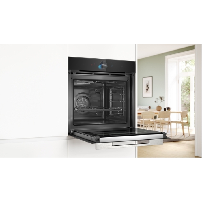 Bosch HRG7784B1 Einbaubackofen Pyrolyse Dampfunterstützung – Bild 6