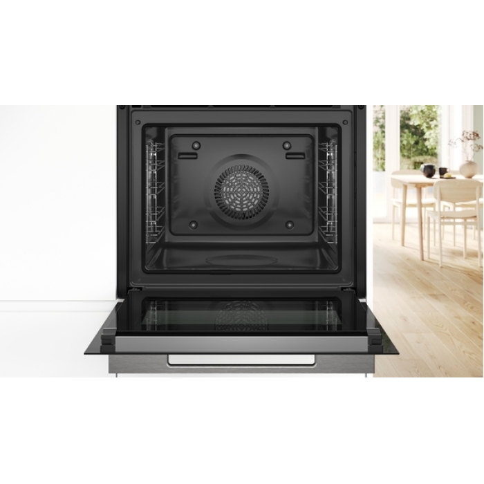 Bosch HRG7784B1 Einbaubackofen Pyrolyse Dampfunterstützung – Bild 7