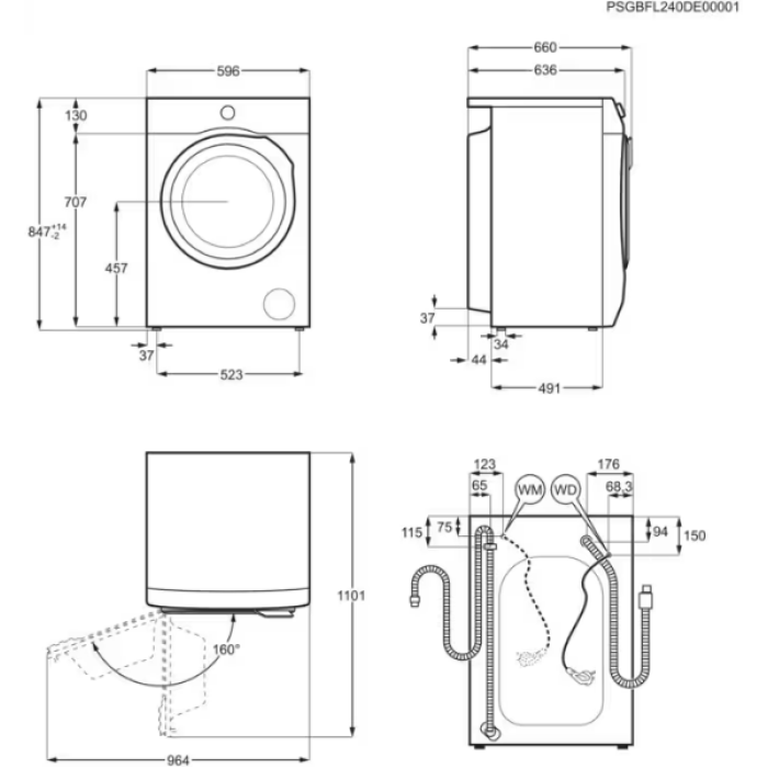 AEG LR6F65409 Waschmaschine 10kg – Bild 3