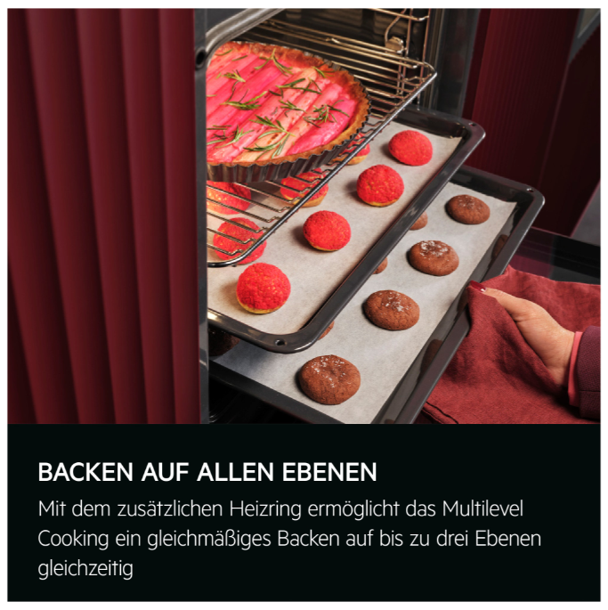 AEG FHHS25B02 Einbauherdeset "Pyrolyse" Schwarz – Bild 3