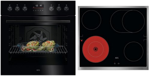 AEG FHHS25B02 Einbauherdeset "Pyrolyse" Schwarz – Bild 6