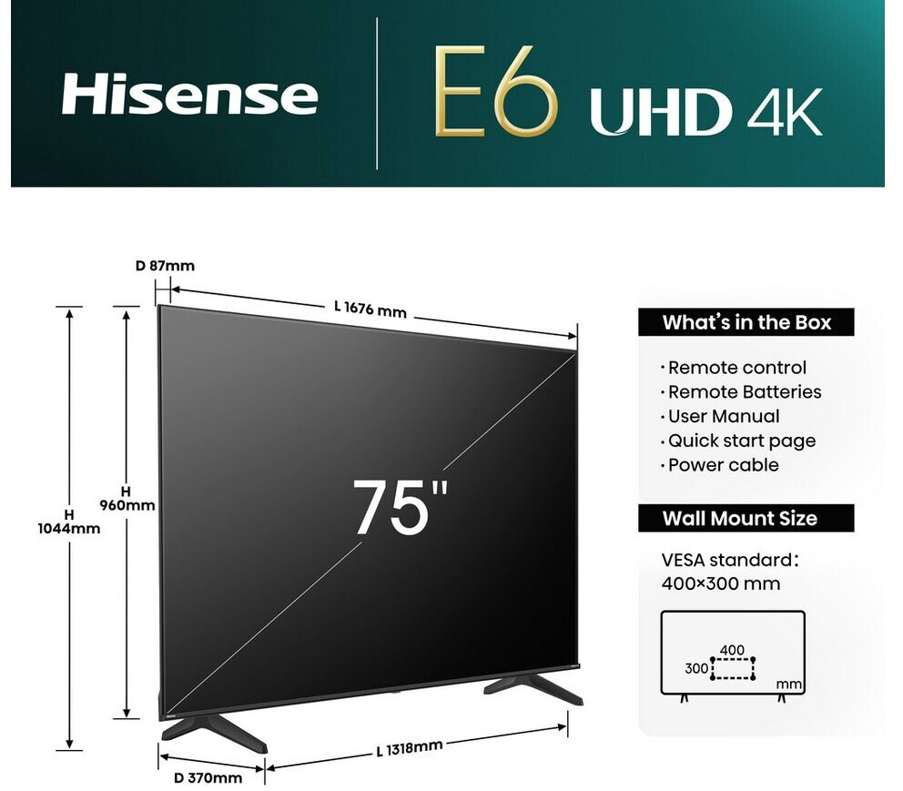 Hisense 75E6NT, LED-Fernseher 75 Zoll – Bild 19