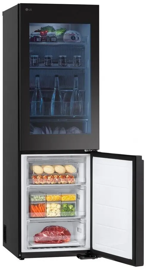 LG GBG5160CEV-InstaView®-Kühl-/Gefrierkombination-Black Steel – Bild 12