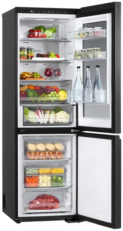LG GBG5160CEV-InstaView®-Kühl-/Gefrierkombination-Black Steel – Bild 9