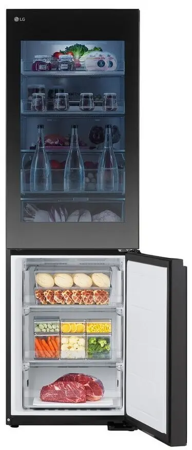 LG GBG5160CEV-InstaView®-Kühl-/Gefrierkombination-Black Steel – Bild 11