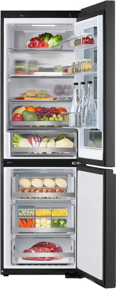 LG GBG5160CEV-InstaView®-Kühl-/Gefrierkombination-Black Steel – Bild 7