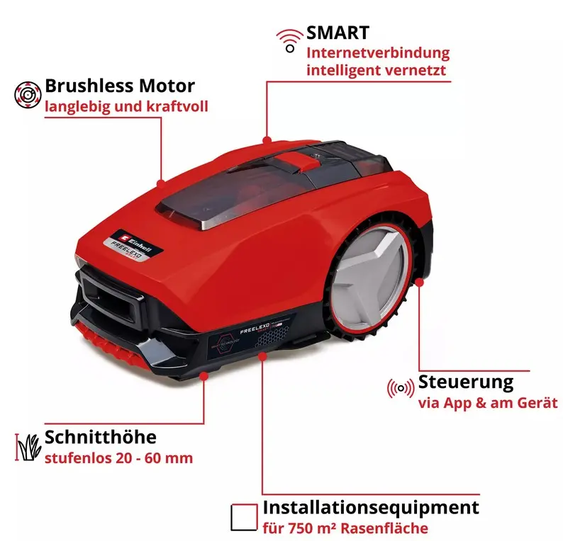 Einhell FREELEXO SMART 750 PROFESSIONAL Mähroboter – Bild 4