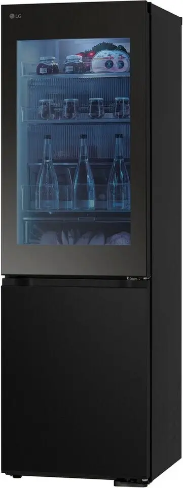 LG GBG5160CEV-InstaView®-Kühl-/Gefrierkombination-Black Steel – Bild 3