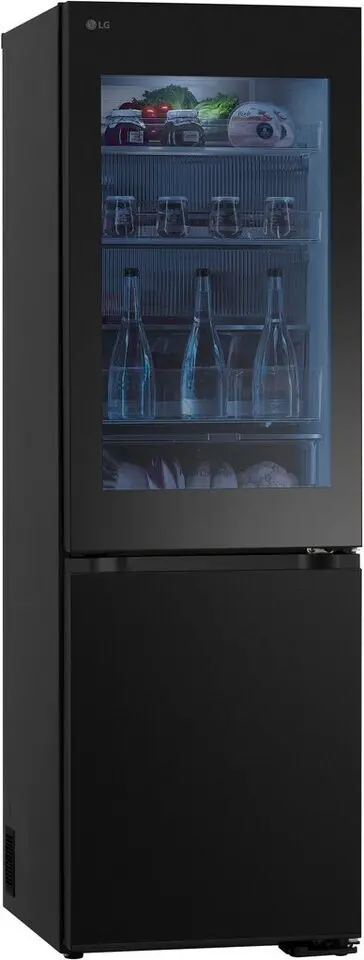 LG GBG5160CEV-InstaView®-Kühl-/Gefrierkombination-Black Steel – Bild 2