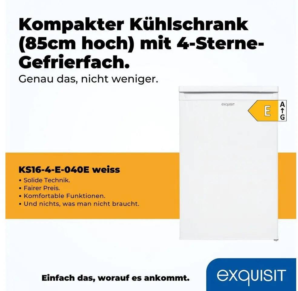 Exquisit KS16-4-E-040E Kühlschrank – Bild 3