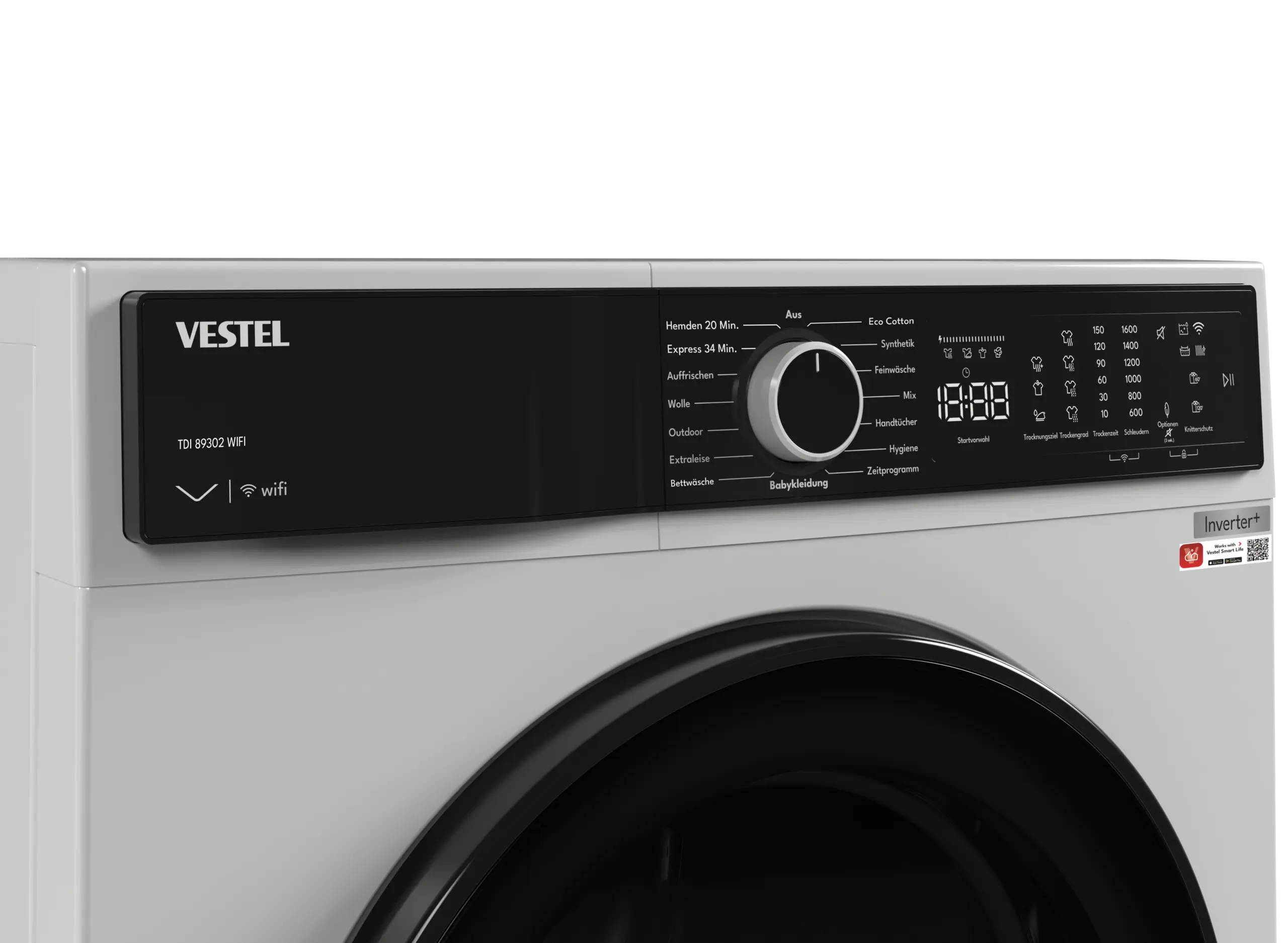 VESTEL TDI 89302 WIFI Wärmepumpentrockner 8kg – Bild 2