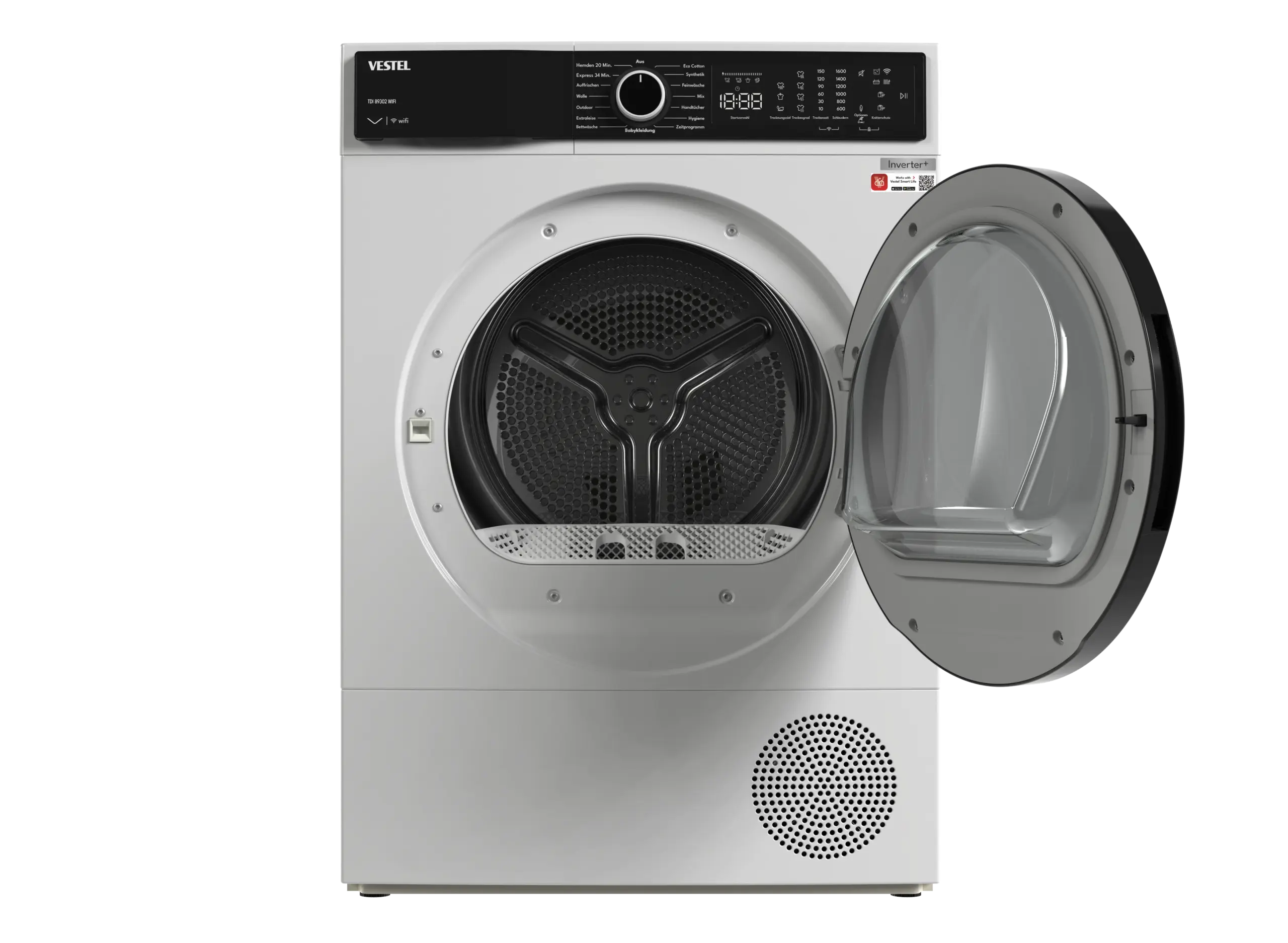 VESTEL TDI 89302 WIFI Wärmepumpentrockner 8kg – Bild 5