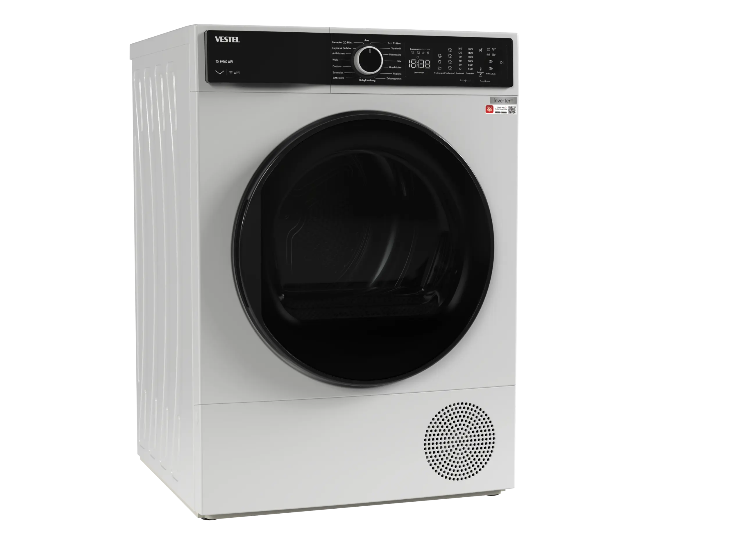 VESTEL TDI 89302 WIFI Wärmepumpentrockner 8kg – Bild 3