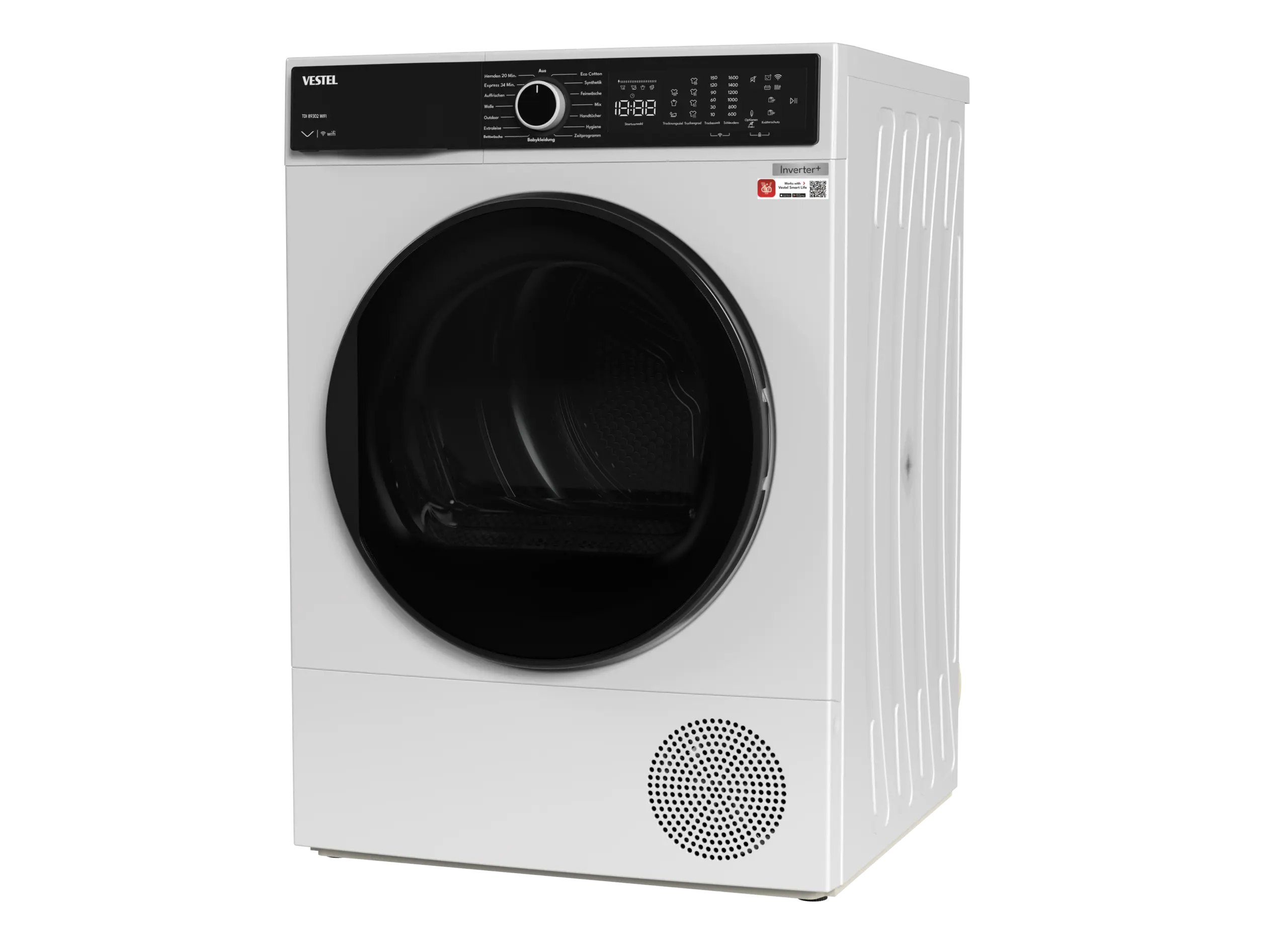 VESTEL TDI 89302 WIFI Wärmepumpentrockner 8kg – Bild 4