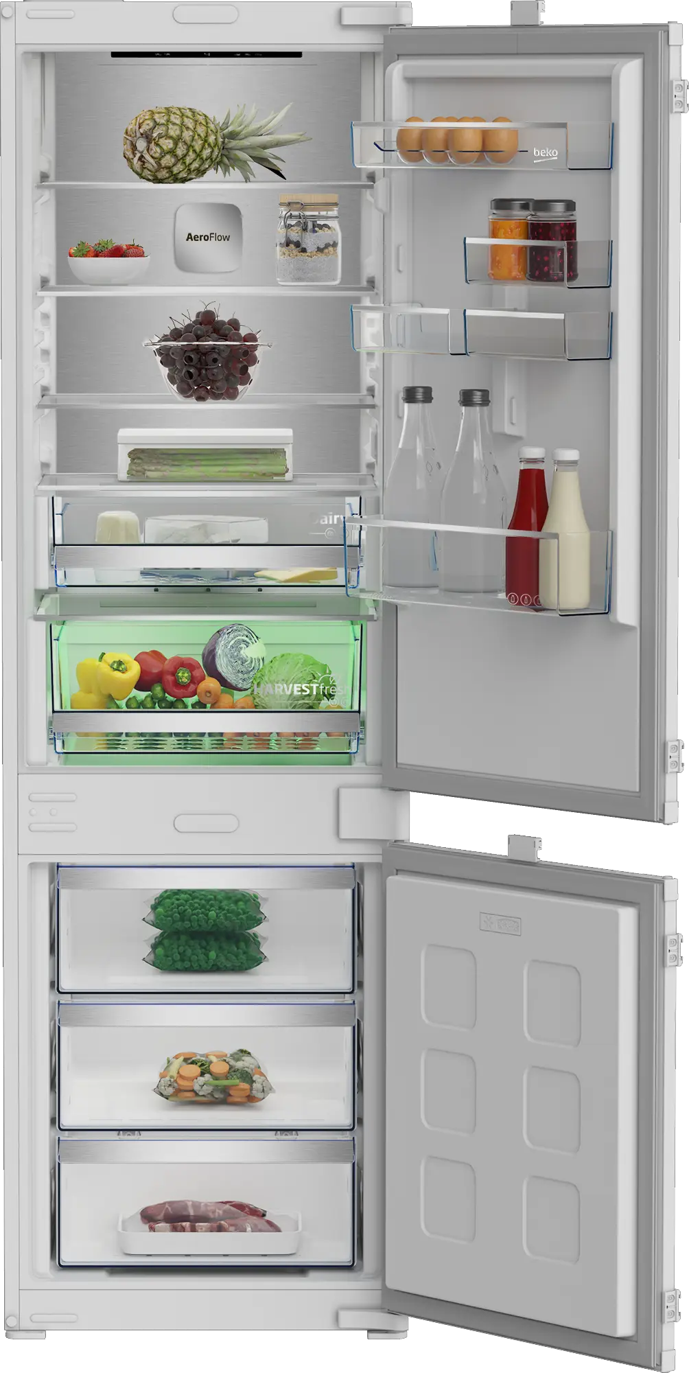 Beko B7BCNA295HS2 "NoFrost" Einbau-Kühl-Gefrierkombination – Bild 2
